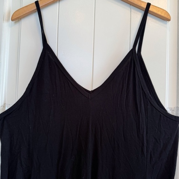 π 6/$60, Shein Onesie, Romper, Black, Spaghetti Straps, Pockets, Size Large - Picture 3 of 6